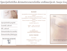 Tablet Screenshot of dermolab.hr
